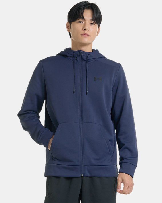 Men's Armour Fleece® Full-Zip Hoodie in Blue image number 0